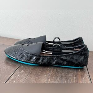 Tieks Black Patent Leather Ballet Flats Womens size 9